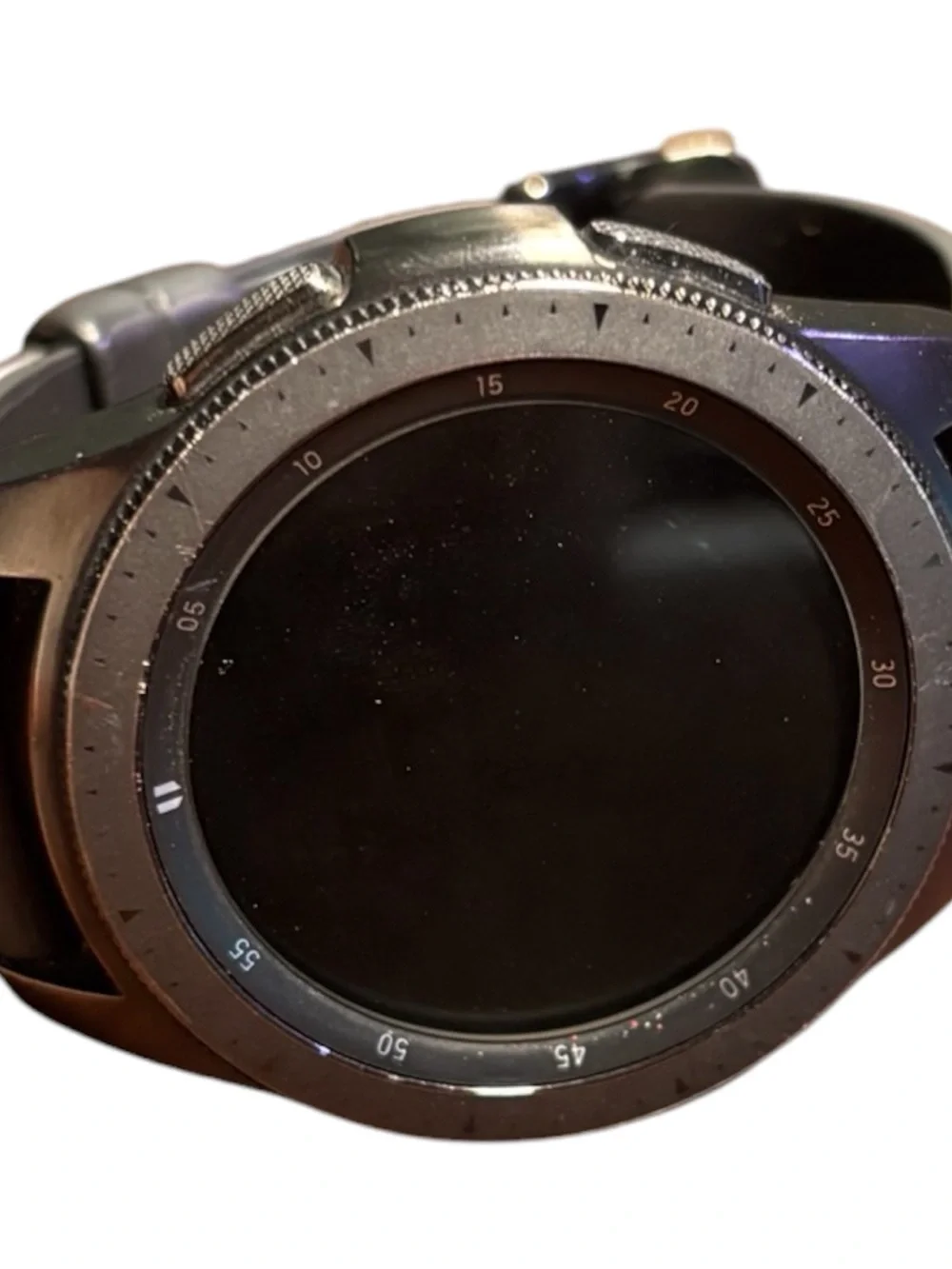 Samsung galaxy Black Smartwatch with Rotating Bezel